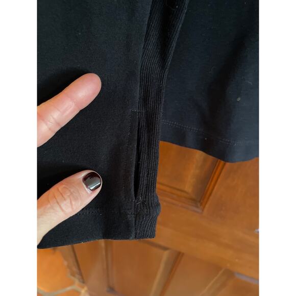 Cabi Relax Convertible Stretch Ponte Knit Long Black Zip Jacket size Medium - Picture 6 of 7